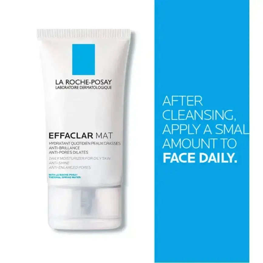 La Roche-Posay Effaclar Mat Face Moisturizer,Oil-Free Anti-Shine Cream