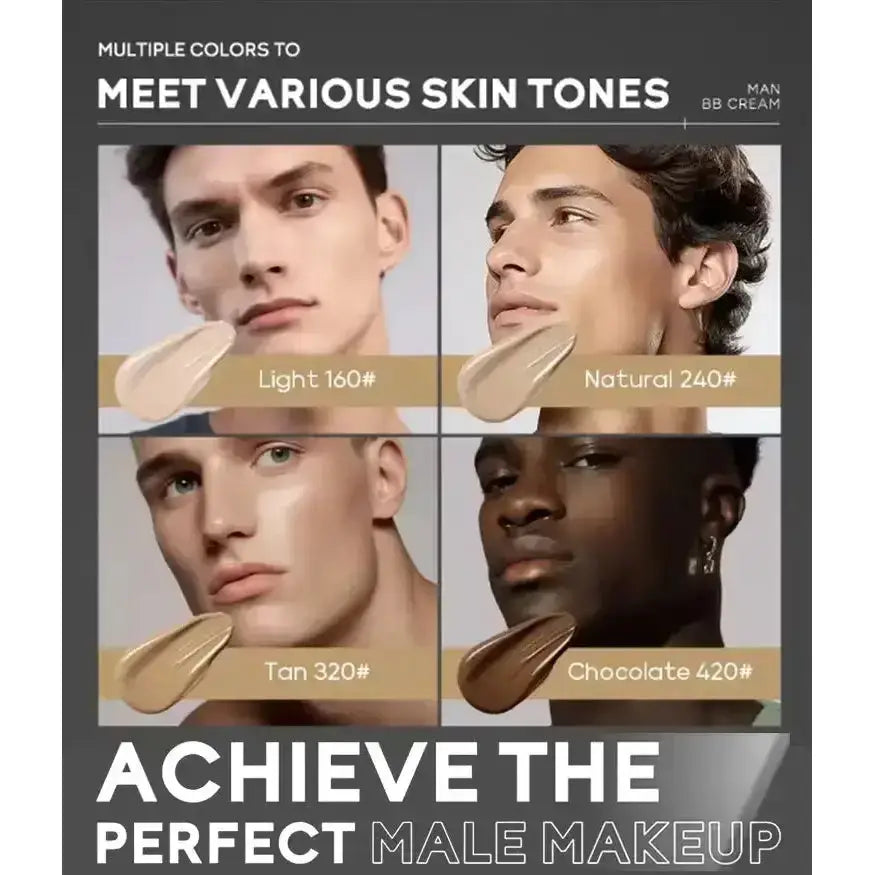 Men BB Cream SPF 15 PA++, Full-Coverage Foundation & Conceale